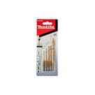 Kit de Brocas HSS-TIN 1/4" com 5 Pçc B-57308 - Makita Kit de Brocas HSS-TIN 1/4" com 5 Pçc B-57308 - Makita
