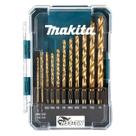 Kit de brocas hss-tin 13pcs polegada makita d72908 Kit de brocas hss-tin 13pcs polegada makita d72908