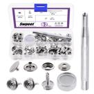 Kit de Broches para Lona Swpeet 122 Piezas Acero Inoxidable Grado Marino