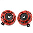 Kit De Buzina Elétrica Universal Vermelha E Preta 12V 115DB Super Alta Compacta Hella Tone Para