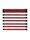 Kit De Cabo De Extensão Sleeved Psu 30 Cm Com Capa De Pvc Cooler Master - Vermelho E Preto - Cma-nest16rdbk1-gl