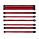 Kit de Cabo Extensor Sleeved para Fonte Cooler Master VERMELHO/PRETO RDBK GL PVC 30 CM 7 Cabos - CMA