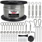 Kit de cabos de aço inoxidável TooTaci 304 200 m com esticadores