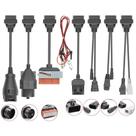 Kit de cabos de carro, conjunto completo de 8 peças para conector de diagnóstico OBD2