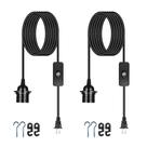 Kit de cabos de luz pendente Zarnicy E26/E27 5 m 110 V, pacote com 2