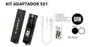 Kit de Cabos e Suporte para Celular e Tablet Multi Adaptadores 5x1 60W XC-KV-01