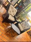 Kit de Cadeiras Poltronas Para Varanda Jardim 2 Cadeiras mais 1 mesinha Varanda Fibras Kit de Cadeiras Poltronas Para Varanda Jardim 2 Cadeiras mais 1 mesinha Varanda Fibras