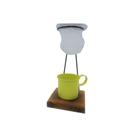 Kit de Café Egoista - Individual - 1 caneca Amarelo - Demolição - feito a mão Kit de Café Egoista - Individual - 1 caneca Amarelo - Demolição - feito a mão