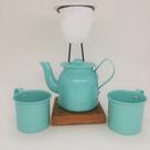 Kit de Café Egoista - Individual - Azul - Demolição - feito a mão