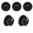 Kit De Caixas De Som De Embutir Wave Sound 5.0 - 3 WIN-120 + 2 WSR-120