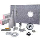 Kit de calçada de chuveiro VEVOR Watertight 38x60cm com flange e grelha de PVC Kit de calçada de chuveiro VEVOR Watertight 38x60cm com flange e grelha de PVC