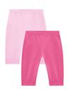 Kit de calças jogger de cotton Brandili Baby-Rosa