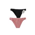 Kit de Calcinhas Biquíni Preto e Rosa Basic+ Sem Costura Kit de Calcinhas Biquíni Preto e Rosa Basic+ Sem Costura