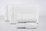 Kit de Cama Algodão Solteiro 200 Fios 3 Peças Ponto Palito