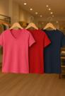 Kit de camisetas básicas Feminina revenda 3 peças. envio rápido