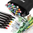 Kit de Canetas 36 Cores Para Desenho, Ilustração e Pintura Artística Estojo Incluso Kit de Canetas 36 Cores Para Desenho, Ilustração e Pintura Artística Estojo Incluso