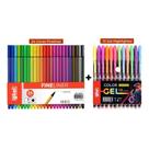 Kit de Canetas Coloridas Ponta Fina e Gel Highlighter OEM Glizi Fineliner 36 Cores Criativo Kit de Canetas Coloridas Ponta Fina e Gel Highlighter OEM Glizi Fineliner 36 Cores Criativo