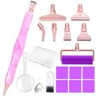 Kit de canetas de pintura de diamante Praise V Do Ergonomic Pink 12cm