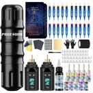 Kit de canetas de tatuagem POSEIDON Wiress Tattoo Gun com baterias