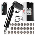 Kit de canetas de tatuagem Solong Rotary Gun com fonte de alimentação sem fio Kit de canetas de tatuagem Solong Rotary Gun com fonte de alimentação sem fio
