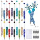 Kit de Canetas Personalizáveis com Miçangas Aolipuyet 20 Peças com Strass Kit de Canetas Personalizáveis com Miçangas Aolipuyet 20 Peças com Strass