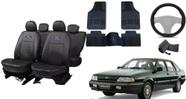 Kit de Capa de Couro Versales 91-98 + Tapete Personalizado e Capa de Volante