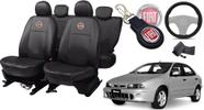 Kit de Capas de Couro para Brava 1999 - Couro Impermeável + Chaveiro + Capa de Volante