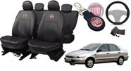 Kit de Capas de Couro para Marea 2000 a 2001 - Couro Impermeável + Chaveiro + Capa de Volante Kit de Capas de Couro para Marea 2000 a 2001 - Couro Impermeável + Chaveiro + Capa de Volante