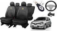 Kit de Capas de Couro para Renault Clio 2013 com Chaveiro