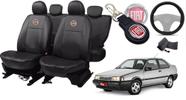 Kit de Capas de Couro para Tempra 1996 - Couro Impermeável + Chaveiro + Capa de Volante Kit de Capas de Couro para Tempra 1996 - Couro Impermeável + Chaveiro + Capa de Volante