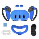 Kit de capas de silicone para Meta Oculus Quest 3 VR, 7 peças, azul