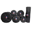 Kit de Capas para Bateria 8, 10, 12, 14, 14, 16, 22 + Ferragem Bordado Audiodriver