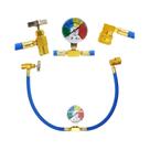 Kit De Carga De Refrigerante AC R134A Com Manômetro E Engate Rápido De Baixa Pressão De 90 Graus Kit De Carga De Refrigerante AC R134A Com Manômetro E Engate Rápido De Baixa Pressão De 90 Graus