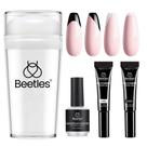Kit de carimbo de unhas Beetles French Tip Tool com estampador e gel