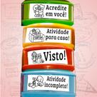 Kit de Carimbos Pedagógicos com 4 Carimbos Automátivos Nykon - Bobbie Goods