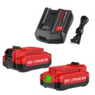 Kit de carregador de bateria Energup 20V 3.5Ah, pacote com 2 unidades com carregador