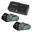 Kit de carregador de bateria Metabo HPT 18V 2.0Ah Lightweight