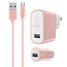 Kit de carregamento Belkin Mixit Metallic 2.4A com cabo micro USB