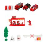 Kit De Carrinhos bombeiro Com 18 Peças Metal Etitoys