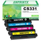 Kit de cartuchos de toner Gnprintx CS331 com 4 cores