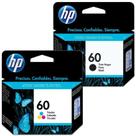 kit de cartuchos genuinos 60 preto 60 color