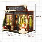 Kit De Casa De Bonecas De Madeira DIY, Presente De Natal, Modelo De Móveis Em Miniatura, Brinquedo