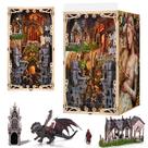 Kit de casa de bonecas DIY em miniatura CCCDF Book Nook Sleeping Beauty Kit de casa de bonecas DIY em miniatura CCCDF Book Nook Sleeping Beauty