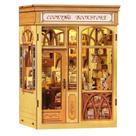 Kit de casa de bonecas DIY Miniature House CUTEBEE Book Nook Cooking