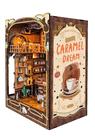 Kit de casa de bonecas DIY STRUCWOOD Book Nook Caramel Dreams com LED