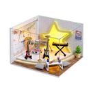 Kit De Casa De Bonecas Em Madeira 3D Feito À Mão, Mini Construção Com Móveis, Presentes De Natal E