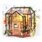 Kit de casa de bonecas em miniatura DIY Gugxiom Flower House em escala 1:24