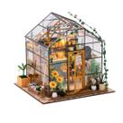 Kit de casa de flores em miniatura DIY com luzes e ferramentas, 1 kg