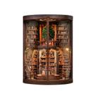 Kit de casa em miniatura DIY ANTREATU Book Nook Dreamy Bookstore