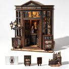 Kit de casa em miniatura DIY Book Nook com luz LED para adultos e adolescentes